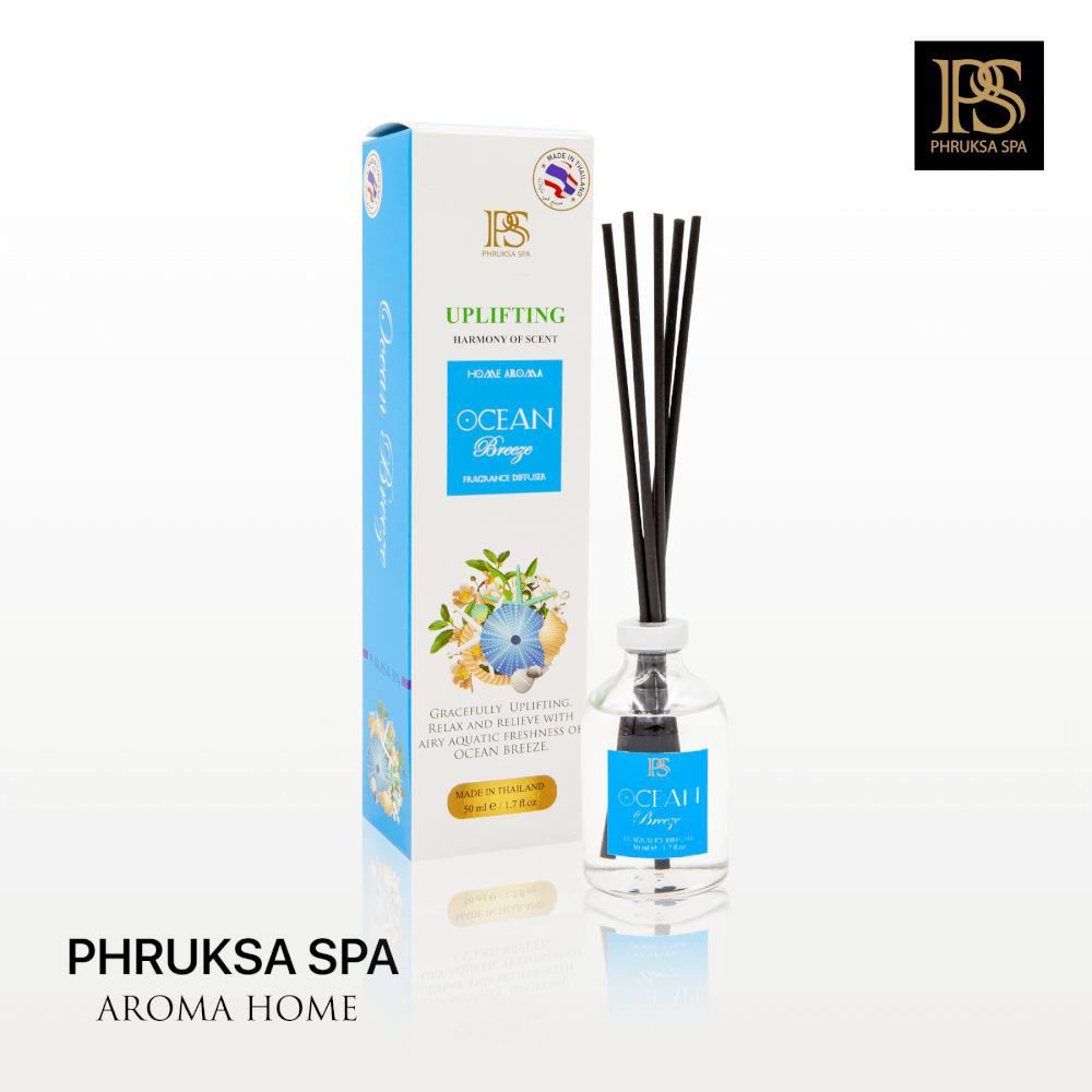 ก้านไม้หอมปรับอากาศ PHRUKSA SPA  ขนาด 50 มล. กลิ่นโอเชี่ยน บรีซ_1